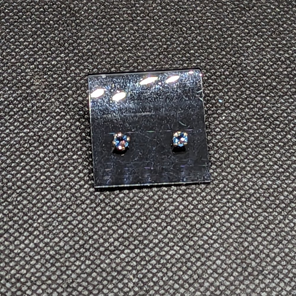 Tiny Tanzanite Studs - image 2